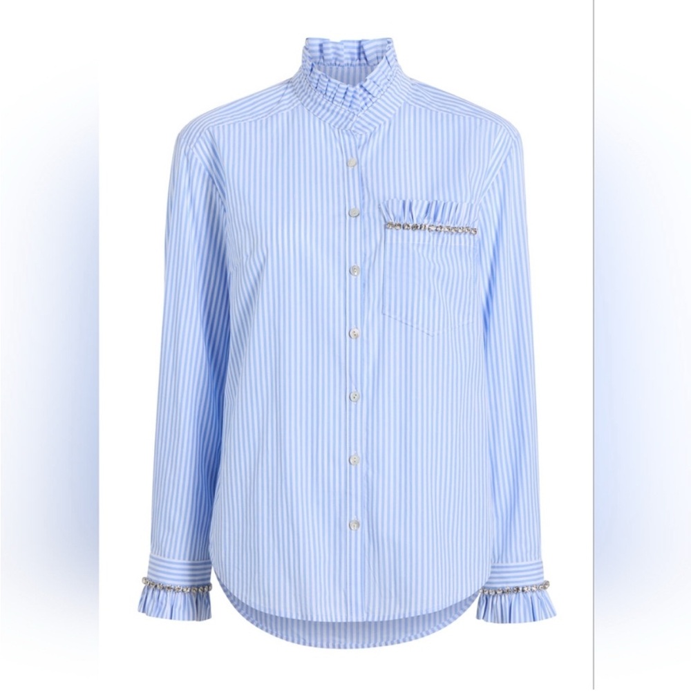 Cinq A Sept Gerda Top xs blue white stripe